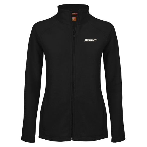  Womens Black Fleece Full Zip Jacket - Bryant