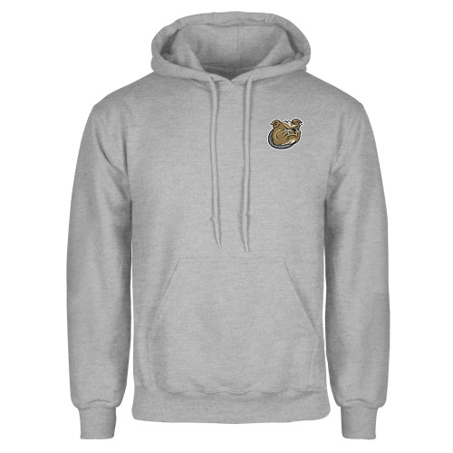  Grey Fleece Hoodie - Bulldog Head