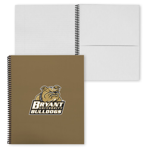  College Spiral Notebook w/Black Coil - Bryant Official Logo