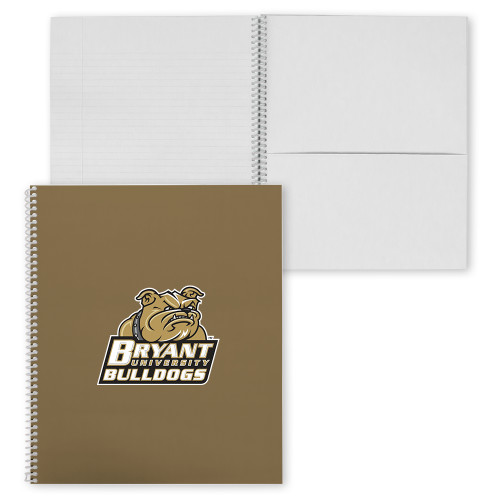  College Spiral Notebook w/Clear Coil - Bryant Official Logo