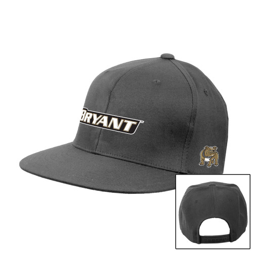  Charcoal Flat Bill Snapback Hat - Bryant