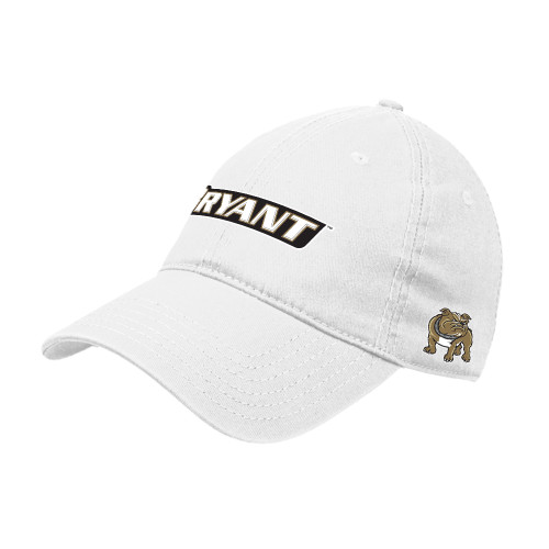  White Unstructured Adjustable Low Profile Hat - Bryant