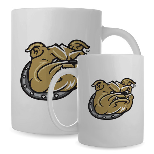  Full Color White Mug 15oz - Bulldog Head