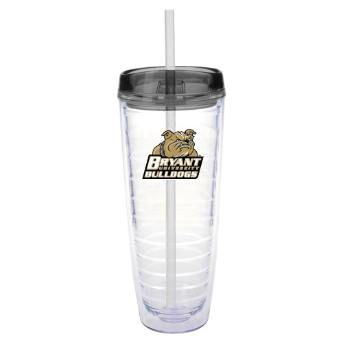  Tritan Double Wall Tumbler w/Charcoal Top 26oz - Bryant Official Logo