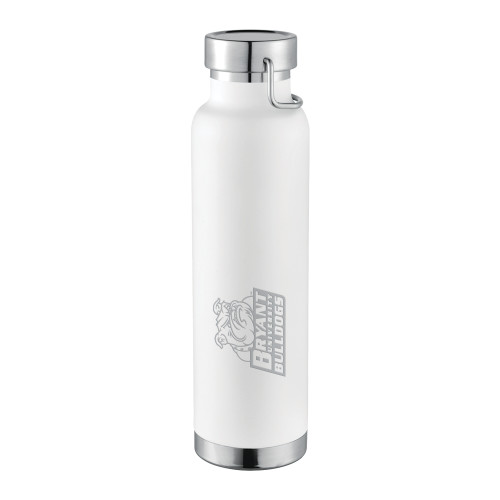  Thor Copper Vacuum Insulated White Bottle 22oz - Bryant Official Logo Engraved