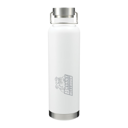  Thor Copper Vacuum Insulated White Bottle 32oz - Bryant Official Logo Engraved