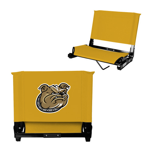  Stadium Chair Gold - Bulldog Head