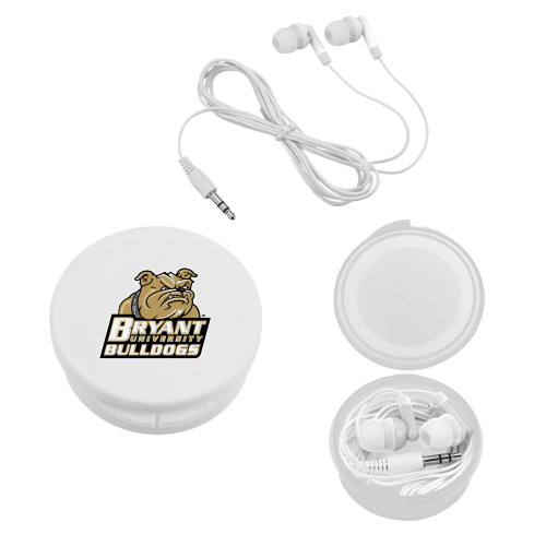  Ear Buds in White Case - Bryant Official Logo