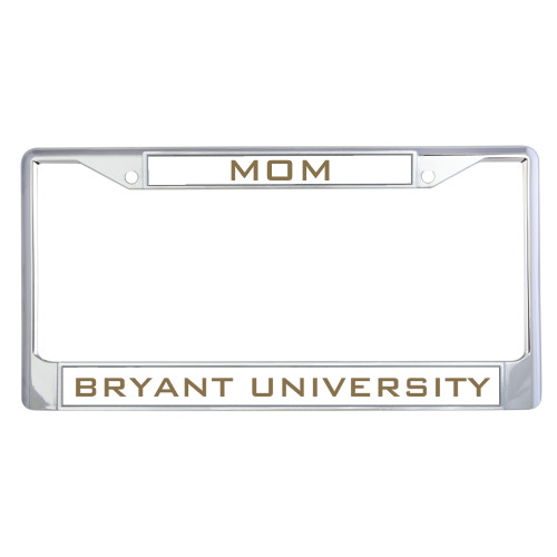  Mom Metal License Plate Frame in Chrome - Mom
