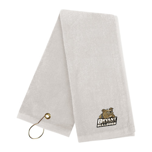  White Golf Towel - Bryant Official Logo