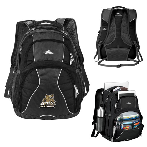  High Sierra Black Swerve Computer Backpack - Bryant Official Logo