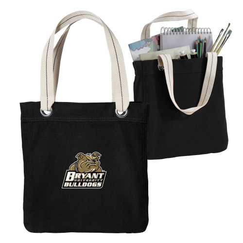  Allie Black Canvas Tote - Bryant Official Logo