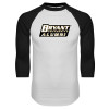 Thumbnail image for  White/Black Raglan Baseball T Shirt