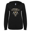 Thumbnail image for  ENZA Womens Black V Notch Raw Edge Fleece Hoodie