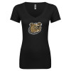 Thumbnail image for  Next Level Womens Black Ideal V Tee