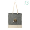 Thumbnail image for  Split Recycled Black Cotton Twill Convention Tote