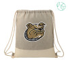 Thumbnail image for  Split Recycled Cotton Grey/Natural Drawstring Bag