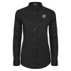 Thumbnail image for  Womens Black Twill Button Down Long Sleeve 