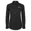 Thumbnail image for  Womens Black Twill Button Down Long Sleeve 