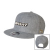 Thumbnail image for  Heather Grey Wool Blend Flat Bill Snapback Hat