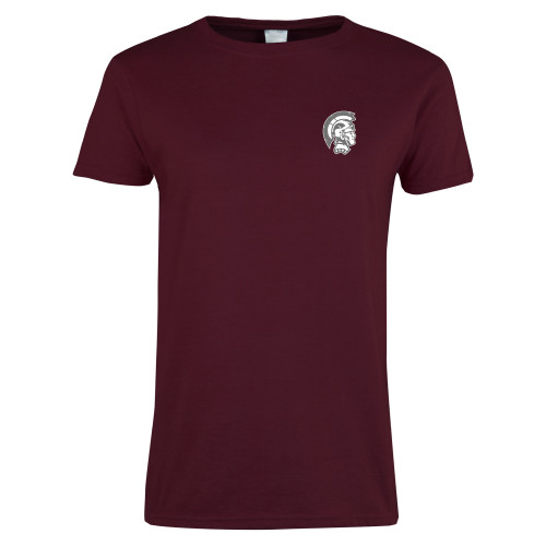  Womens Maroon Short Sleeve Tee - Spartan