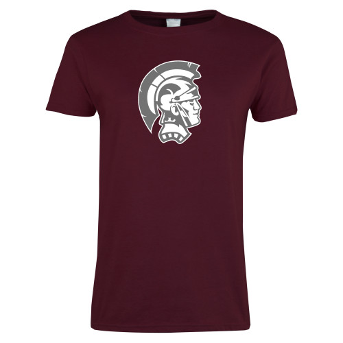  Womens Maroon Short Sleeve Tee - Spartan