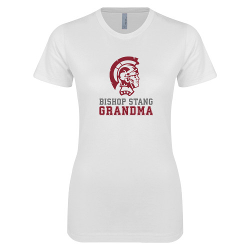  Next Level Womens White Boyfriend Tee - Grandma