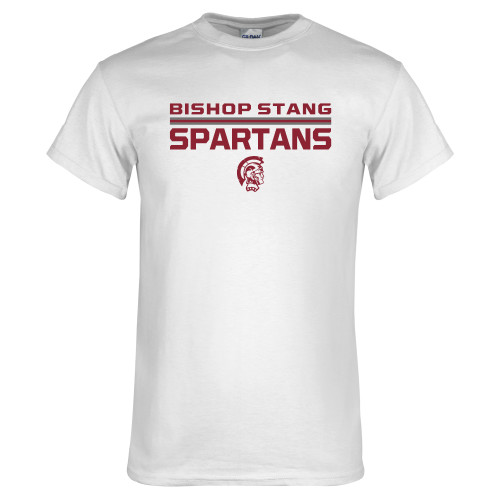  White T Shirt - Bishop Stang Spartans