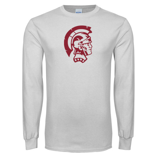  White Long Sleeve T Shirt - Spartan