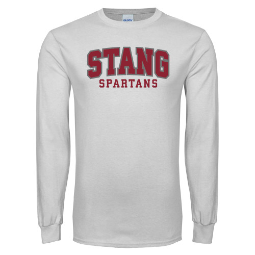  White Long Sleeve T Shirt - Stang Spartans