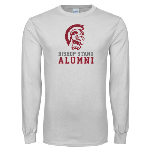  White Long Sleeve T Shirt - Alumi