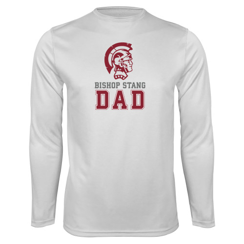  White Performance Long Sleeve Shirt - Dad