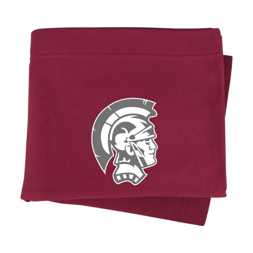  Maroon Sweatshirt Blanket - Spartan