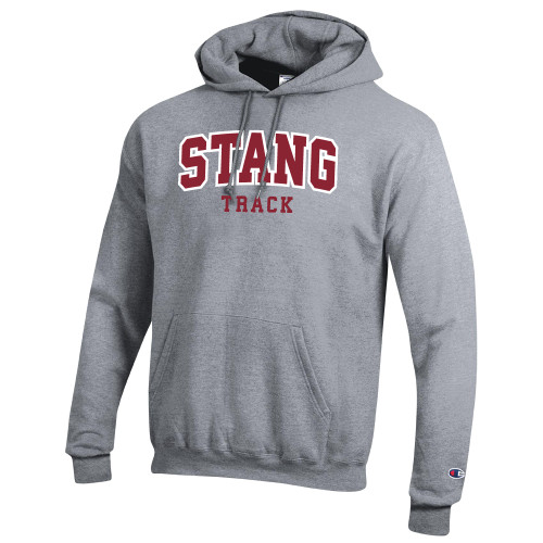  Champion Heather Grey Fleece Hoodie - Track