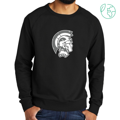 Allmade Black Organic French Terry Crewneck Sweatshirt - Spartan