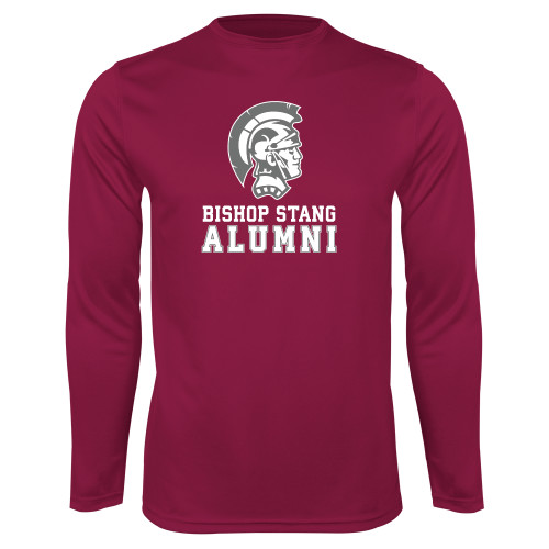  Maroon Performance Long Sleeve Shirt - Alumi