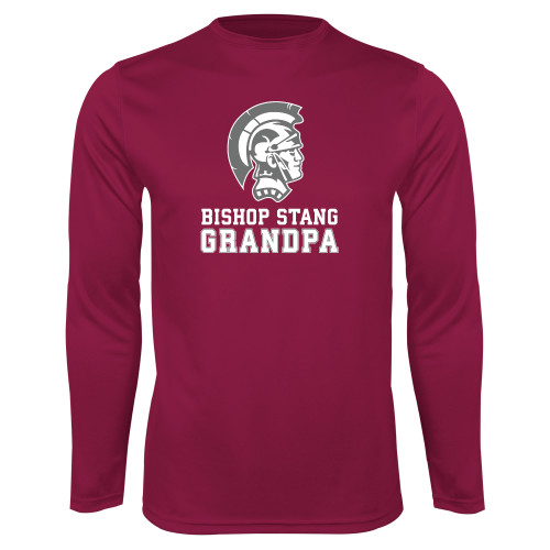  Maroon Performance Long Sleeve Shirt - Grandpa