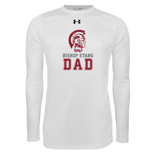  Under Armour White Long Sleeve Tech Tee - Dad