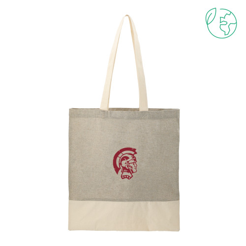 Bishop Stang Split Recycled Grey Cotton Twill Convention Tote