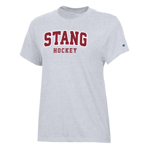  Champion Womens Oxford Grey Core Short Sleeve Tee - Hockey