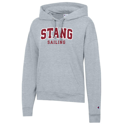  Champion Womens Oxford Grey Powerblend Pullover Hood - Sailing