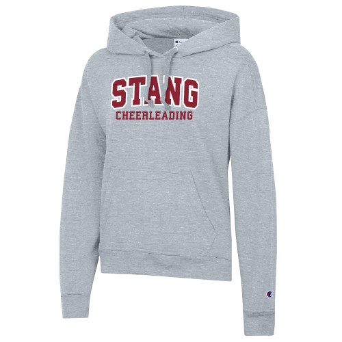  Champion Womens Oxford Grey Powerblend Pullover Hood - Cheerleading