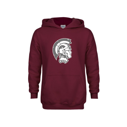  Youth Maroon Fleece Hoodie - Spartan