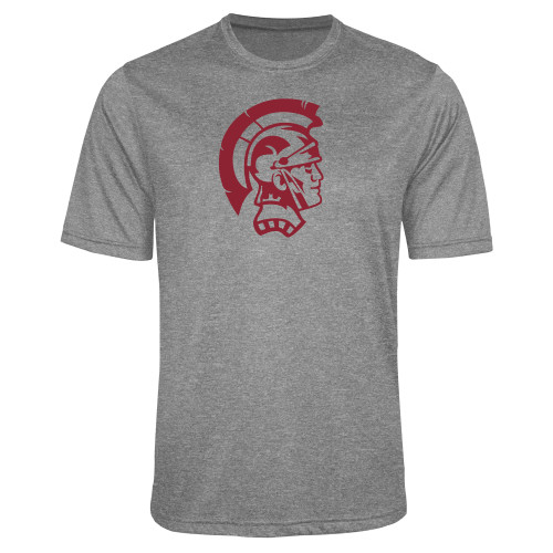  Grey Heather Performance Contender Tee - Spartan