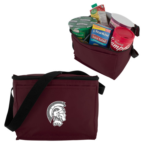  Six Pack Maroon Cooler - Spartan