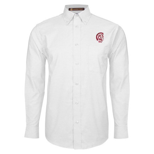  White Oxford Long Sleeve Shirt - Spartan