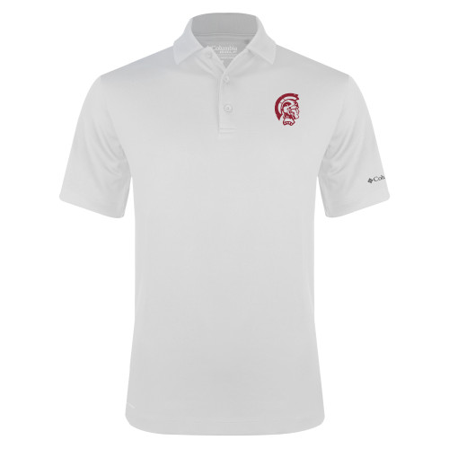  Columbia White Omni Wick Drive Polo - Spartan