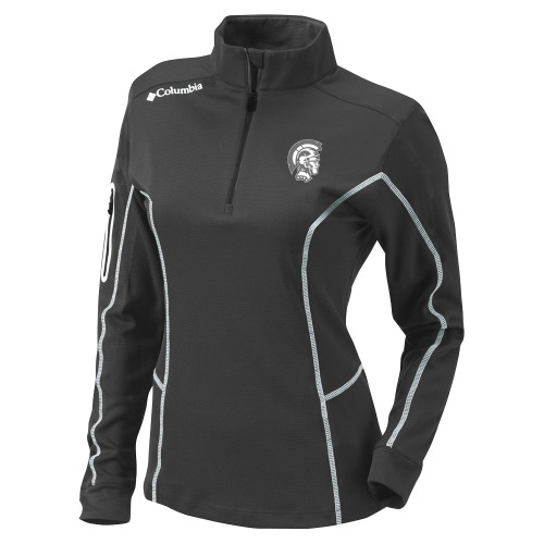  Columbia Womens Omni Wick Charcoal 1/4 Zip - Spartan