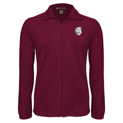  Maroon Fleece Full Zip Jacket - Spartan