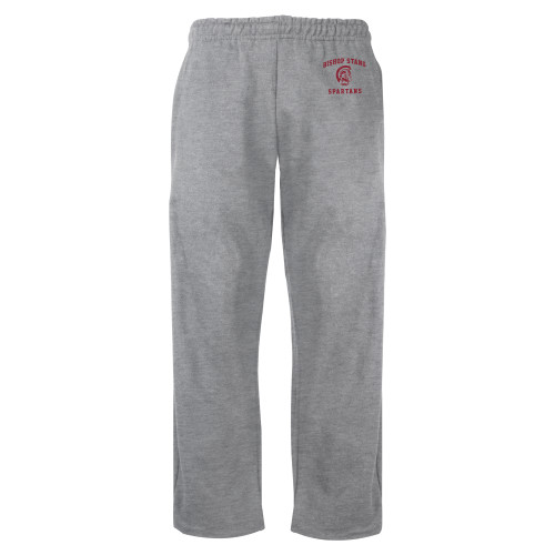  Grey Fleece Open Bottom Pant - Arched Bishop Stang w Spartan